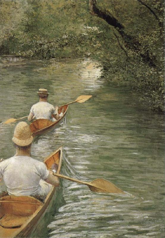Gustave Caillebotte Racing boat France oil painting art